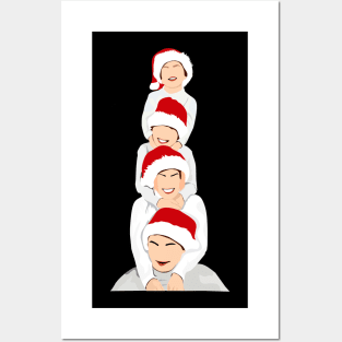 christmas family Posters and Art